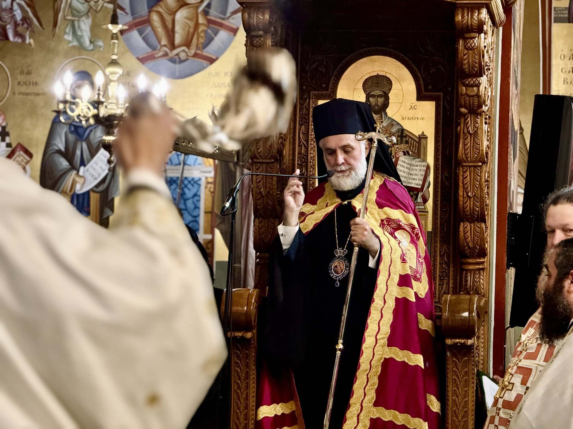 Τα Εγκώμια της Παναγίας στον πανηγυρίζοντα Ιερό Ναό της Παναγίας Νέας Μηχανιώνας