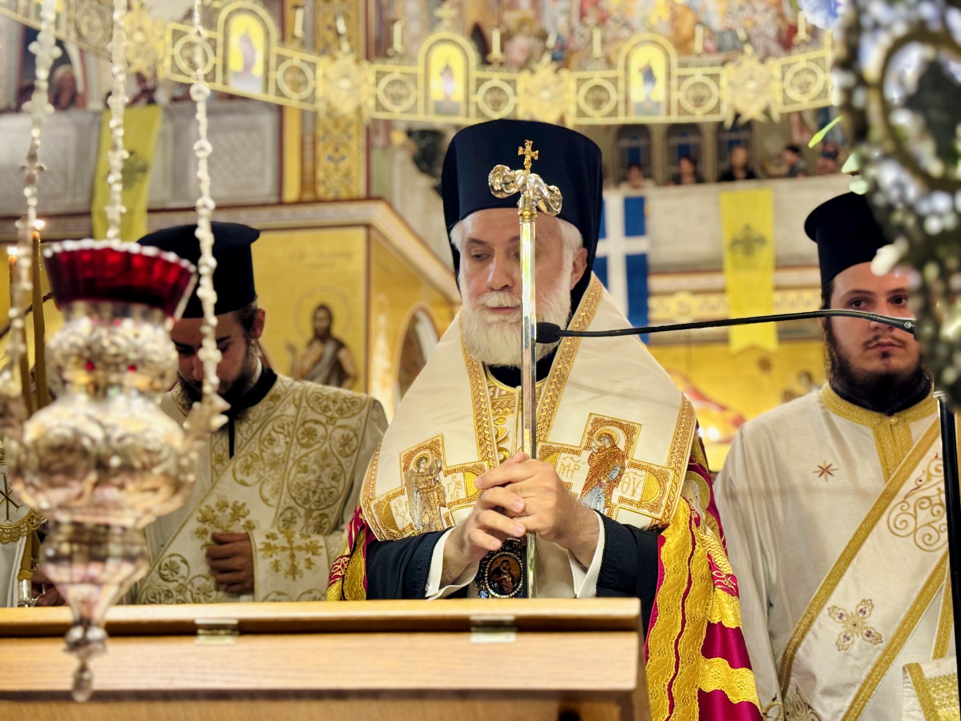 Τα Εγκώμια της Παναγίας στον πανηγυρίζοντα Ιερό Ναό της Παναγίας Νέας Μηχανιώνας