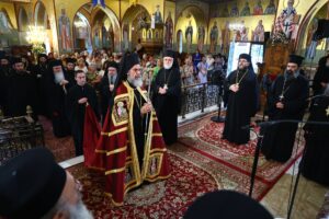 Πολυαρχιερατικό Συλλείτουργο στον πανηγυρίζοντα Ιερό Ναό της Παναγίας Φανερωμένης Νέας Μηχανιώνας