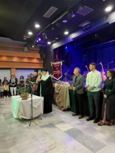 Αγιασμός από τον Μητροπολίτη Καλαμαριάς Ιουστίνο στον Χορευτικό Όμιλο Θεσσαλονίκης