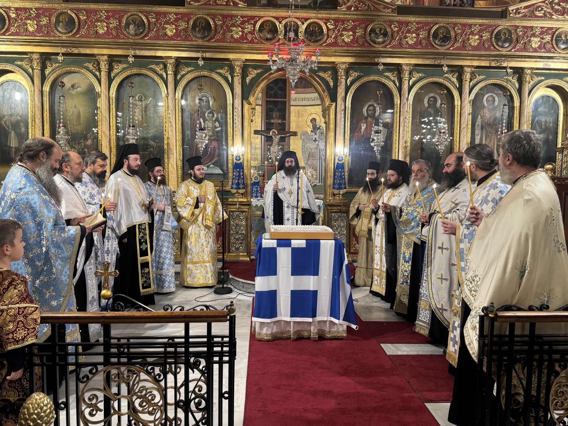Ο εορτασμός της Αγίας Σκέπης και της 28ης Οκτωβρίου στη Μητρόπολη Καλαμαριάς
