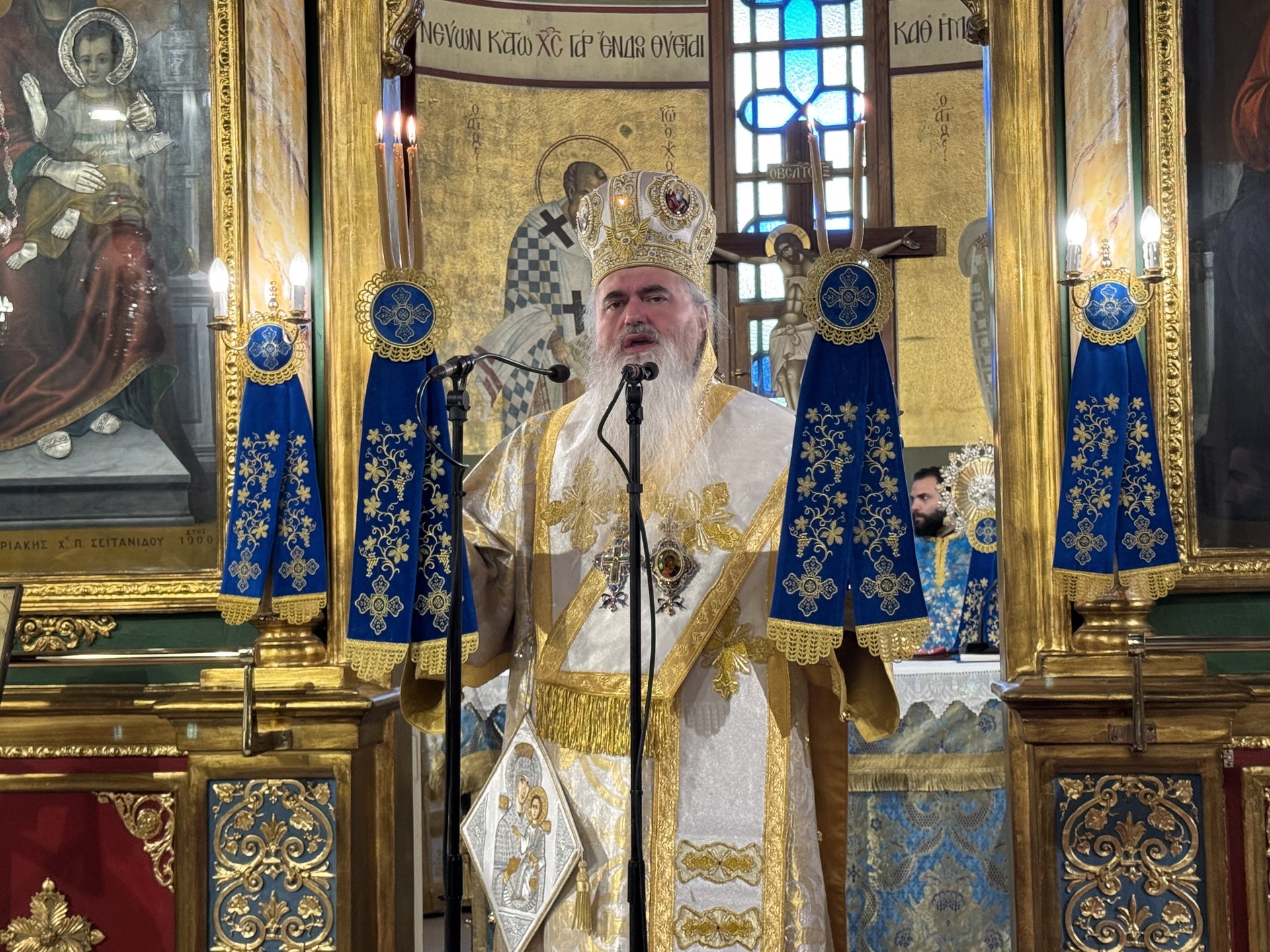 Ο εορτασμός της Αγίας Σκέπης και της 28ης Οκτωβρίου στη Μητρόπολη Καλαμαριάς