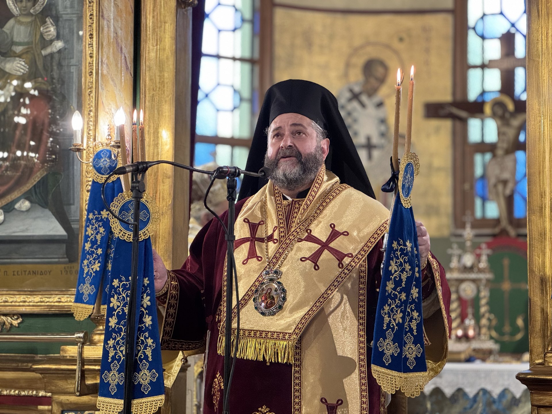 Ο εορτασμός της Αγίας Σκέπης και της 28ης Οκτωβρίου στη Μητρόπολη Καλαμαριάς