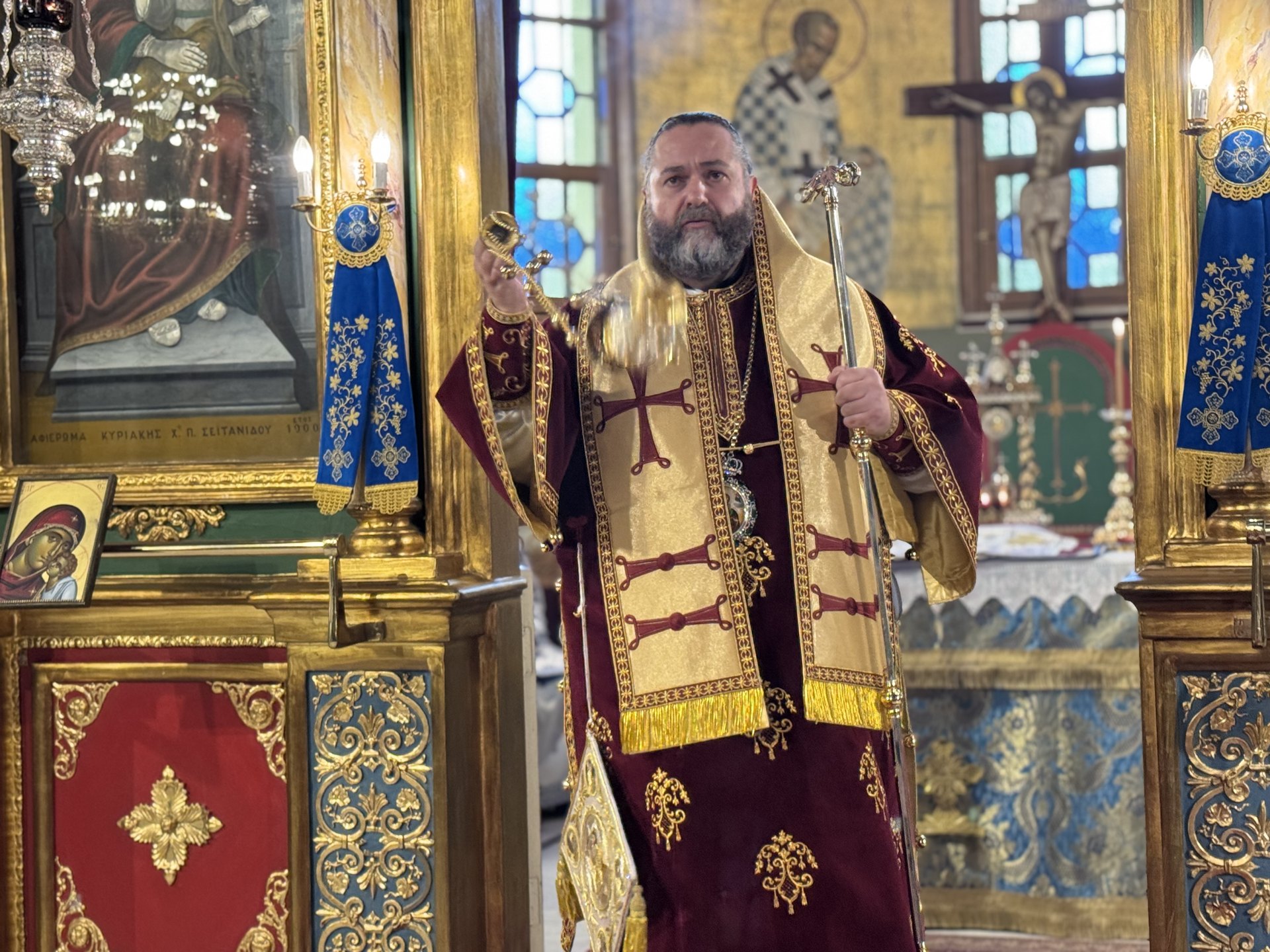 Ο εορτασμός της Αγίας Σκέπης και της 28ης Οκτωβρίου στη Μητρόπολη Καλαμαριάς